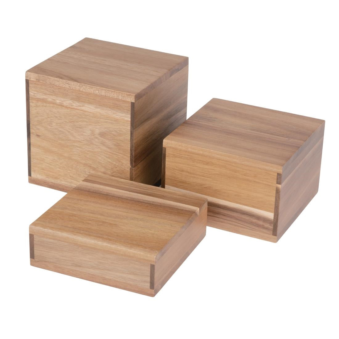 Die Set Riser Block Olympia Acacia Riser Blocks 50/100/150(H)mm (Set of 3)