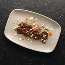 Churchill Raku Oblong Chef Plates Agate Grey 157 x 237mm (Pack of 12)