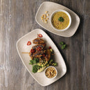 Churchill Raku Oblong Chef Plates Agate Grey 157 x 237mm (Pack of 12)