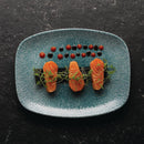 Churchill Raku Oblong Chef Plates Jade Green 157 x 237mm (Pack of 12)