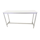 Gopak Enviro Indoor White Rectangle Poseur Table 1200mm