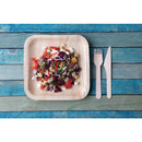 Fiesta kompostierbare Palmblatt-Teller, quadratisch, 200 mm, 100 Stück