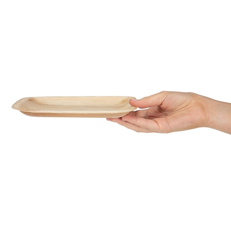 Fiesta Compostable Palm Leaf Plates Square 200mm (Pack of 100)