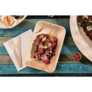 Fiesta kompostierbare tiefe Palmblatt-Teller, rechteckig, 250 mm, 100 Stück