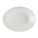 Ovaler Teller aus Bambus von Churchill, 293 x 228 mm, 12 Stück