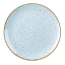 Runder Coupe-Teller von Churchill Stonecast, Enteneiblau, 165 mm, 12 Stück