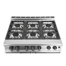 Falcon 6 Burner Dominator Plus Oven Range G3101 Propane Gas with Castors