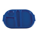 Olympia Kristallon Lebensmitteltabletts mit kleinem Polycarbonatfach, Blau, 322 mm