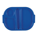 Olympia Kristallon Lebensmitteltabletts mit kleinem Polycarbonatfach, Blau, 322 mm