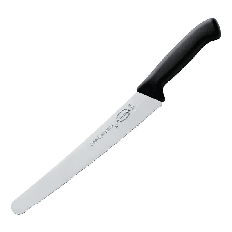 Dick Pro Dynamic HACCP Backmesser mit Wellenschliff, Schwarz, 25,5 cm