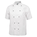 Whites Chicago Unisex Chefs Jacket Short Sleeve White M
