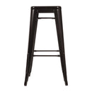Bolero Bistro Steel High Stool Black (Pack of 4)