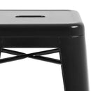 Bolero Bistro Steel High Stool Black (Pack of 4)