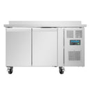 Polar U-Series Double Door Counter Fridge with Upstand 282Ltr