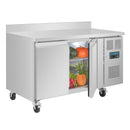 Polar U-Series Double Door Counter Fridge with Upstand 282Ltr