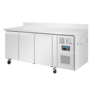 Polar U-Series Triple Door Counter Freezer with Upstand 417Ltr