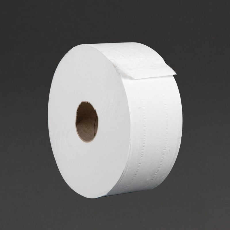 Jantex Jumbo-Toilettenpapierrollen, 2-lagig, 300 m, 6 Stück