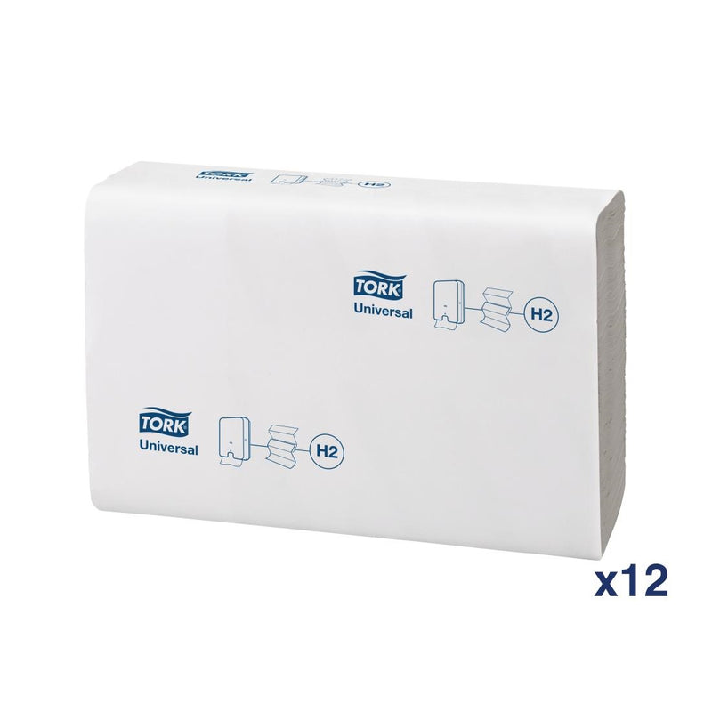 Tork Z-Falz-Papierhandtücher, weiß, 1-lagig, 250 Blatt (12er-Pack)