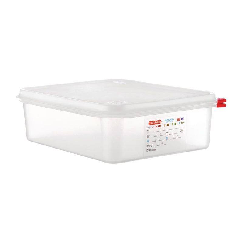 Araven Polypropylen 1/2 Gastronorm-Lebensmittelbehälter 6,5 l (4 Stück)