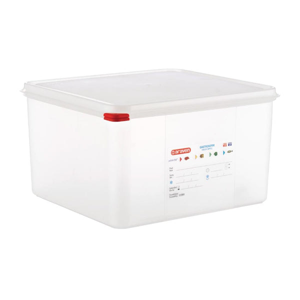 Araven Polypropylen 2/3 Gastronorm-Vorratsbehälter für Lebensmittel, 19 l (4 Stück)