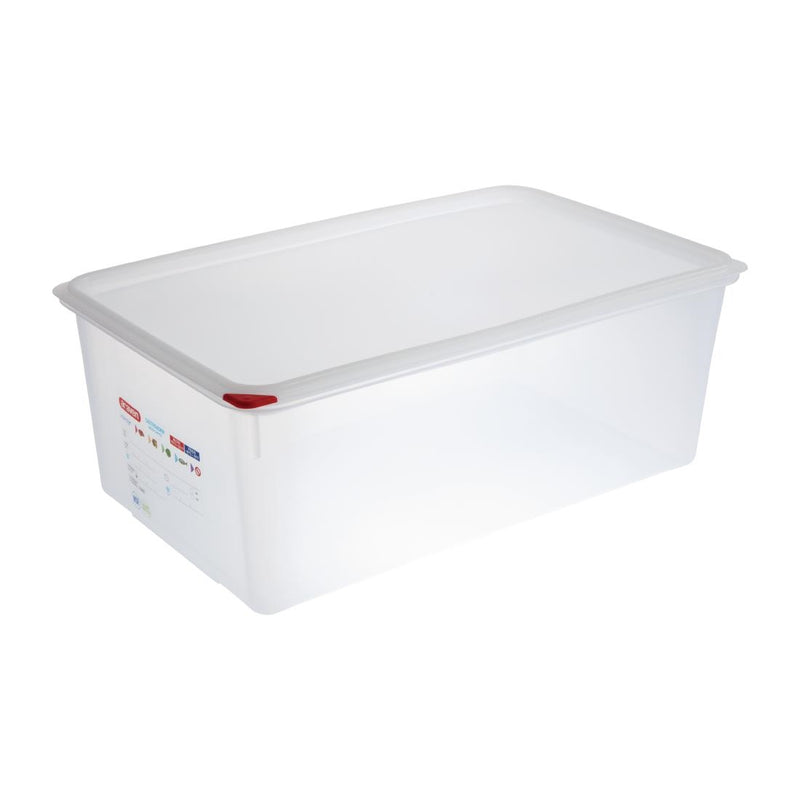 Araven Polypropylen 1/1 Gastronorm-Aufbewahrungsbox für Lebensmittel, 28 l, 4 Stück