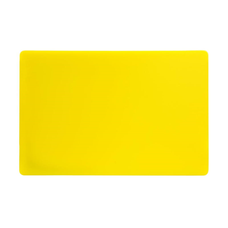 Hygiplas Extra Thick Low Density Yellow Chopping Board Standard