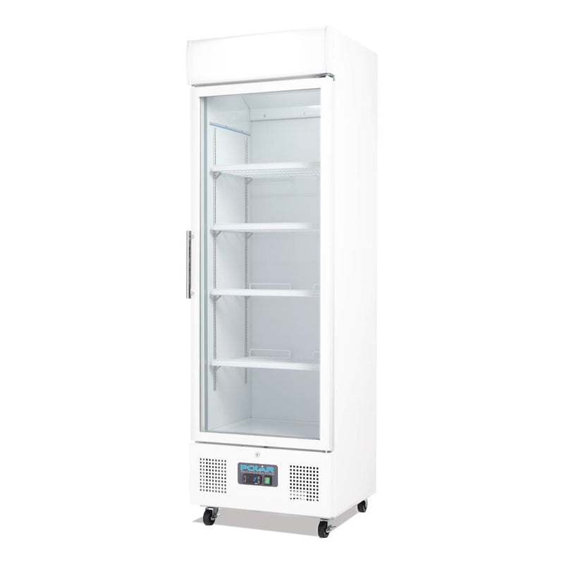 Polar G-Series Upright Display Fridge 368Ltr White