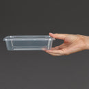 Fiesta Recyclable Plastic Microwavable Containers with Lid Small 500ml (Pack of 250)