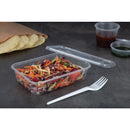 Fiesta Recyclable Plastic Microwavable Containers with Lid Small 500ml (Pack of 250)
