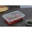 Fiesta Recyclable Plastic Microwavable Containers with Lid Medium 650ml (Pack of 250)