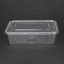 Fiesta Recyclable Plastic Microwavable Containers with Lid Medium 650ml (Pack of 250)