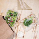 Fiesta Recyclable Plastic Microwavable Containers with Lid Medium 650ml (Pack of 250)