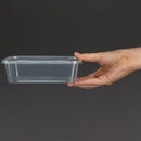 Fiesta Recyclable Plastic Microwavable Containers with Lid Medium 650ml (Pack of 250)