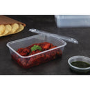 Fiesta Recyclable Plastic Microwavable Containers with Lid Medium 650ml (Pack of 250)