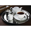 Rundes Serviertablett Olympia aus Edelstahl, 355 mm