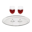 Olympia Rundes Serviertablett aus Edelstahl, 405 mm