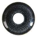 Churchill Studio Prints Homespun Anthrazitschwarze Espresso-Untertasse 118 mm