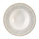 Churchill Studio Prints Homespun Steingraue Schüssel mit breitem Rand, 280 mm, 12 Stück