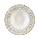 Churchill Studio Prints Homespun Steingraue Schüssel mit breitem Rand, 240 mm, 12 Stück