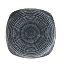 Churchill Studio Prints Homespun Charcoal Black Square Plate 252 mm