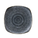 Churchill Studio Prints Homespun Charcoal Black Square Plate 215 mm