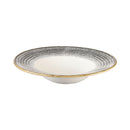 Churchill Studio Prints Homespun Anthrazitschwarze Schüssel mit breitem Rand, 280 mm