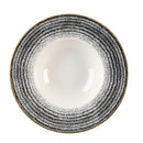 Churchill Studio Prints Homespun Anthrazitschwarze Schüssel mit breitem Rand, 240 mm