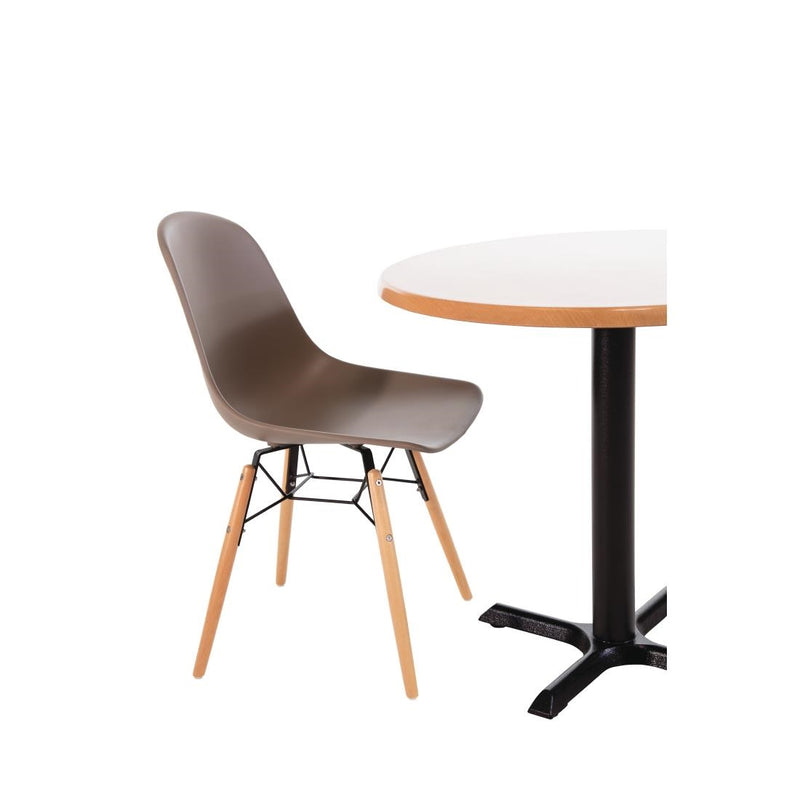 Bolero Arlo Side Chair Coffee (Pack 2)