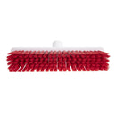 Jantex Hygiene Broom Soft Bristle Red 12in