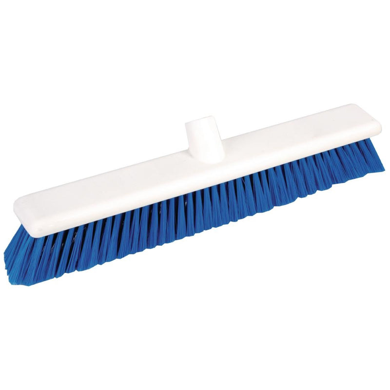 Jantex Hygienebesen, weiche Borsten, blau, 45,7 cm