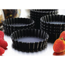 Matfer Bourgeat Exoglass Törtchenform, rund, geriffelt, 100 mm, 12 Stück