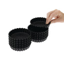 Matfer Bourgeat Exoglass Törtchenform, rund, geriffelt, 100 mm, 12 Stück