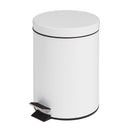 Bolero White Pedal Bin 5ltr