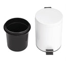 Bolero White Pedal Bin 5ltr